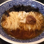 麺&カフェ コイコイ - 冷やし煮干しwith南高梅（かけ）