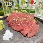 Wagyu rump meat sashimi