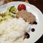 キッチン ブルー グローブ - ご飯を乗せすぎました！？