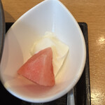 みこころ 無添加チャイナ935 - 杏仁豆腐とスイカ