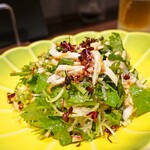 口福菜 亀吉 - 蒸し鶏のパクチーのサラダ　