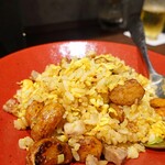 口福菜 亀吉 - ニンニクいっぱいのニンニクチャーハン♪