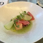 Guignol 住吉店 - メロン、きゅうり、青トマトのソース
