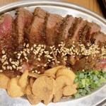 焼肉ここから - 伝説盛りのヒレ仕上がり\(//∇//)\