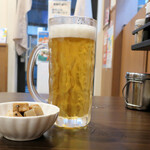 中華食堂 楽 - 生ビール550円