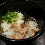 ラーメンの寳龍 - サービスのおじや。スープをかけて