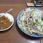 Nagasaki Saikan - 皿うどんと半カレー