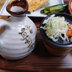 青葉 直利庵 - たっぷりの汁と薬味