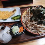 青葉 直利庵 - 天ざる大（￥1,450)