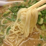 Ramentengu - ラーメン てんぐ 西陣店の匠京みそラーメンの麺です。（13.09）