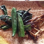 鉄板焼ステーキ 一ッ葉ミヤチク - H25.9  季節の焼き野菜