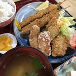 Sumiyoshi - マグロミックスフライ定食980円