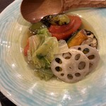 遊食庵 - 夏野菜浸し