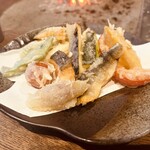 柳家 - 稚鮎と桜鱒と夏野菜の天ぷら