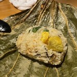 榮料理店 - 蓮の葉たきこみ