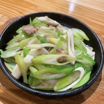 蕎麦と鴨料理 心斎橋 宗平 - 鴨脂ネギ鉄板焼き
