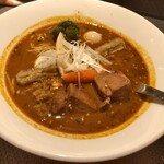 スープカレー しゃば蔵 - 角煮はホロホロで良い感じ