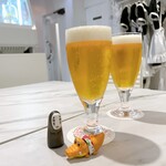 Sugar Plum - 生ビールいただいてます(*´д｀*)