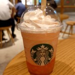 STARBUCKS COFFEE - GABURI ピーチ フラペチーノ®：637円+税