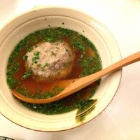 晴庵 - いわしのつみれ汁。大きい〜！