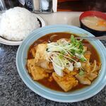 洋庖丁 - ジャンボ焼定食（特盛）1,100円