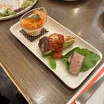 ピッツェリア Tatsunoko - ディナーセットの前菜
