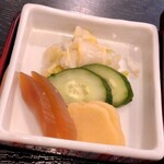 八百徳 - 「うなぎ棚盛り【二段重】」(7260円)の香物