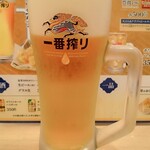 Tendon Tenya - 生ビールセット＠740円
