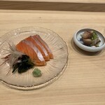 ひとひとくち - 頂鱒(イタダキマス)のお造り