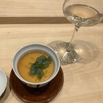 ひとひとくち - あわびの茶碗蒸し