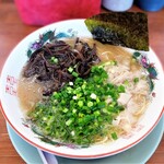 しぇからしか - ラーメン キウクラゲ追加　麺バリカタ