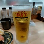 Hama Zushi - 生ビール中ジョッキ528円