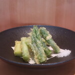 こころや - 北海道産アスパラガスの天ぷら