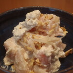 こころや - 新生姜と桃の白和えアップ