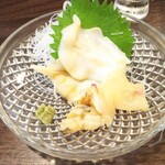 金町製麺 - 貝の刺身（石垣貝、青柳）
