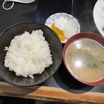 ぱいち - ライス・味噌汁セット