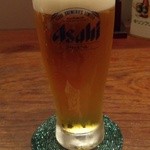 中華屋がっつ - 『生（中）ビール』（５００円）～♪(^o^)丿