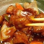 中華屋がっつ - 『酢豚（黒酢味）』！！豚肉がいっぱい！！(^o^)丿