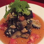 生碼麺食道 - 「茄子の煮びたし」自家製調味料・サンマー酢を使って旬の茄子の旨みを引き出しながら、キリッとした煮びたしに。　