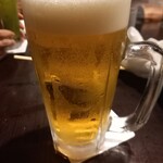 たん焼 忍 - 生ビール(中）