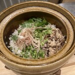 ひとひとくち - 燻し鶏そぼろの炊き込みご飯