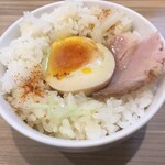 鳥そば 真屋 - スープ〆めし