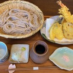 山桜 - 大海老天ざる蕎麦　1,900円