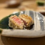 日本橋 蕎ノ字 - ☆本マグロの脳天（青森・三厩）