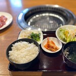 Shinsen Yakiniku Rambo - ハラミ定食