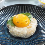 Irikozaradaininguandoba - 塩つくね　　　卵黄を割って召し上がれ