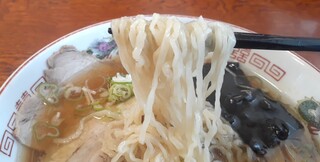 Nukumori Chuukasoba Ginga - 久太を彷彿させる地元産小麦粉を使用し、シルクを練り込んだ細縮れ麺‥