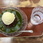 納言志るこ店 - 抹茶クリームあんみつ