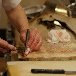 美かさ - 穴子を捌く