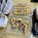 日の出製麺所 - げそ天も美味しそうでした。